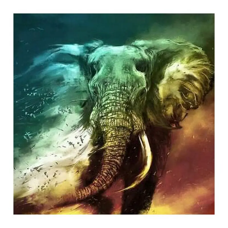 

Diamond Painting Kit for Adult Full Drill Paint with Diamonds Pictures Arts Craft for Home Decor The Elephant16X19.7inches
