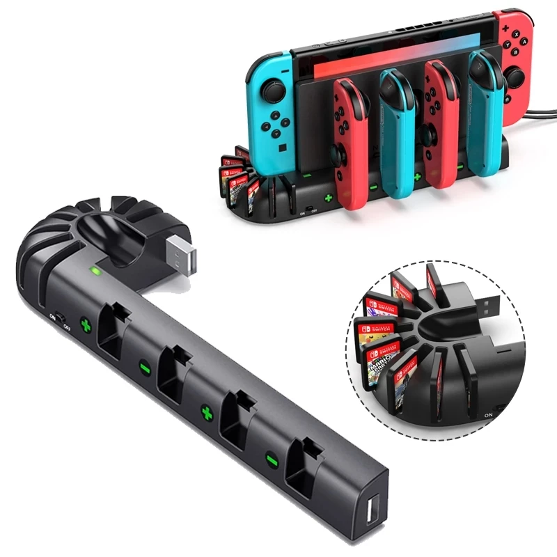 For Nintend Switch Charger 4 Port Joycons