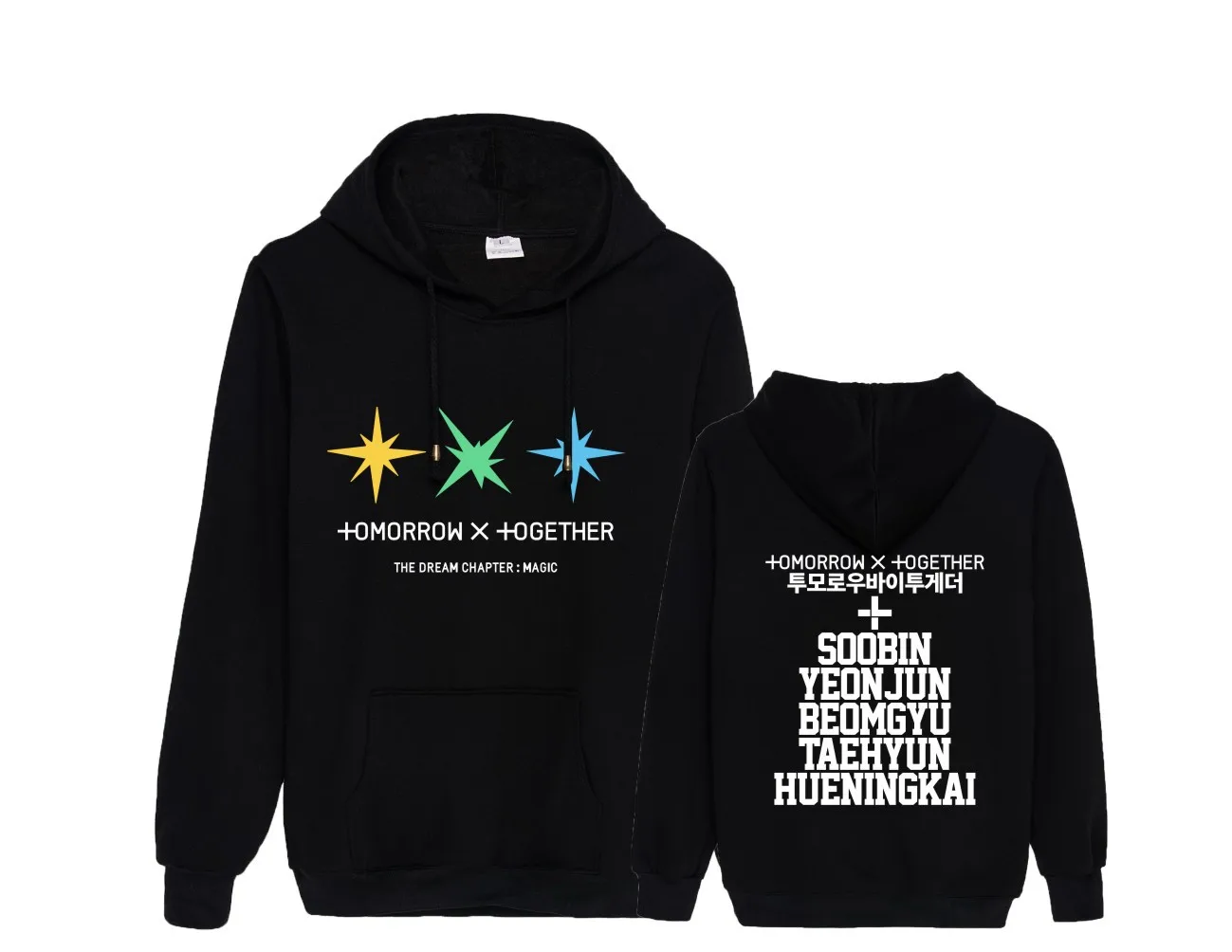 TXT Kpop The Dream Chapter: волшебный свитер с капюшоном для мужчин и женщин, Модная стильная новинка - Цвет: WY02