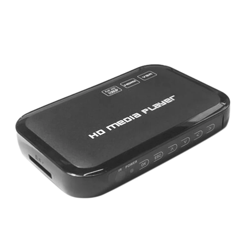  Reproductor multimedia Full HD de 1080P HDMI + VGA + AV + USB + SD HDD con H.264 MKV di15 HD MPEG 2