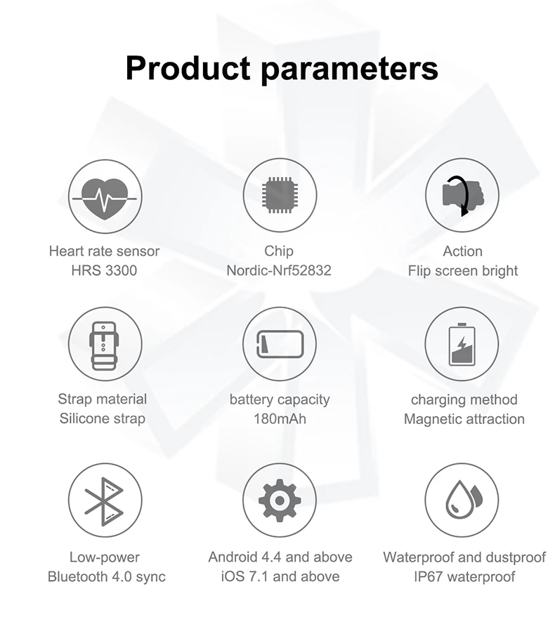 IAXSEE новые умные часы водонепроницаемые носимые Bluetooth Шагомер монитор сердечного ритма IP67 умные часы для мужчин Android/IOS