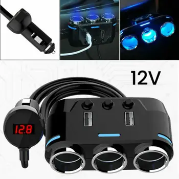 

DC12-24V Car charger 1pc Accessories Parts Splitter 12V Dual USB Outlet