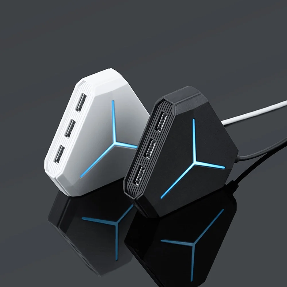6 портов USB 2,0 концентратор Высокоскоростной разветвитель TF безопасный цифровой кардридер для ноутбука