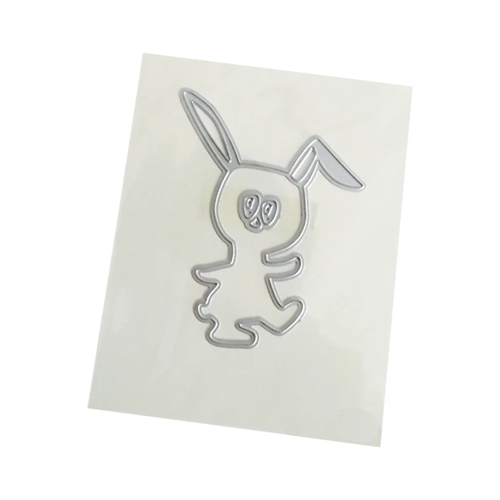 DIY Easter Rabbit Cutting Dies Metal Stencil Scrapbooking Album Paper Card KV