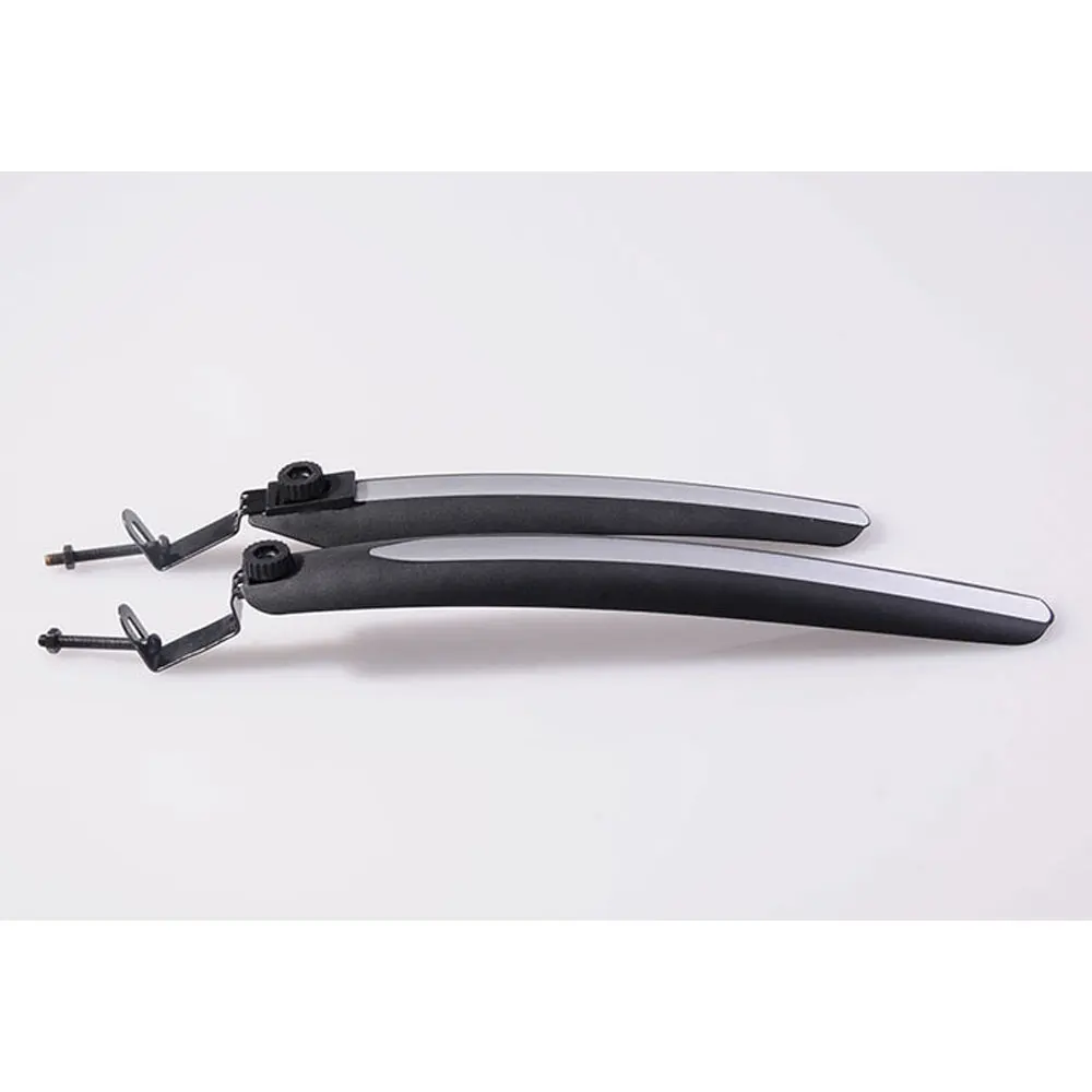 001013-black Cyrusher Mountain Bike Fender Road Racing Color Front and Rear Baffle Quick Release Plate 360 Degree Folding Will Not Break - Цвет: 001013-black