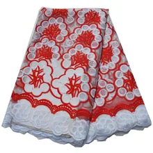 Маркизет кружевные ткани хлопок Белая швейцарская вуаль кружева вышивка белый нигерийский кружевной ткани набор высокое качество кружева для платья