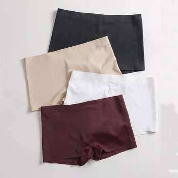 

2pcs/lot Women Safety Shorts Pants Seamless Underwear Nylon High Waist Panties Seamless Anti Emptied Pants Girls Underpants #F