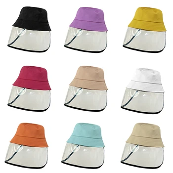 

Kids Dustproof Mask Hat Girl Boy Protection Face Mask Bucket Hat Anti-Spitting Splash Waterproof Hat Mask Outdoor Kids Shield