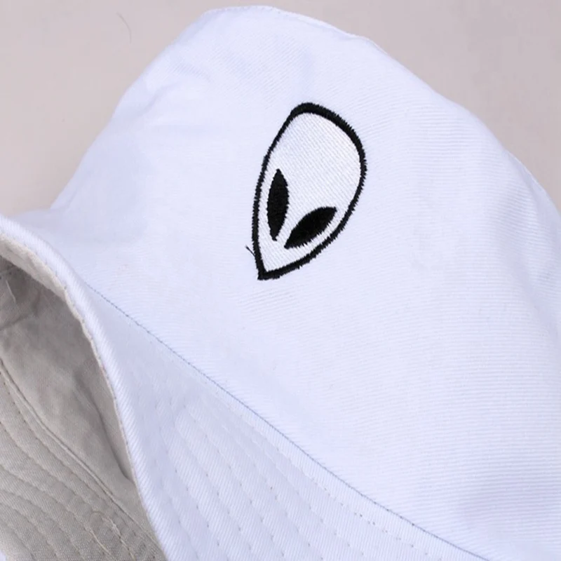 Alien шаблон Панама унисекс Складная шапка с вышивкой хип хоп Gorros мужская летняя шапка s