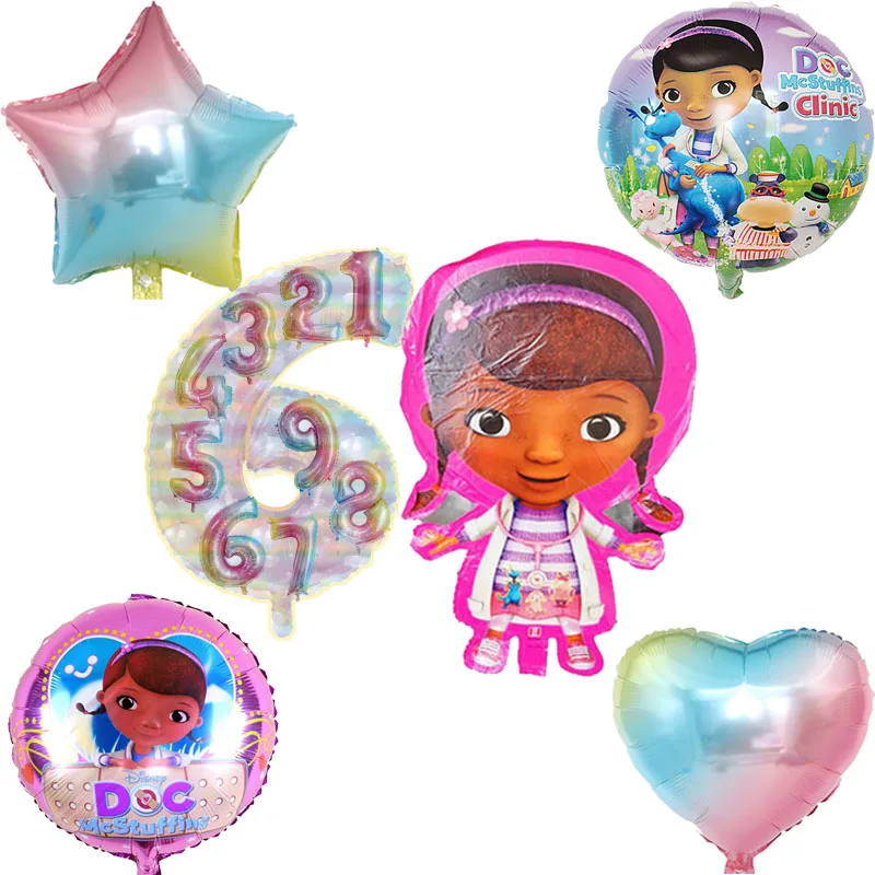 McStuffins фигура доктора из воздушных шаров включает 30 дюймовые цифры
