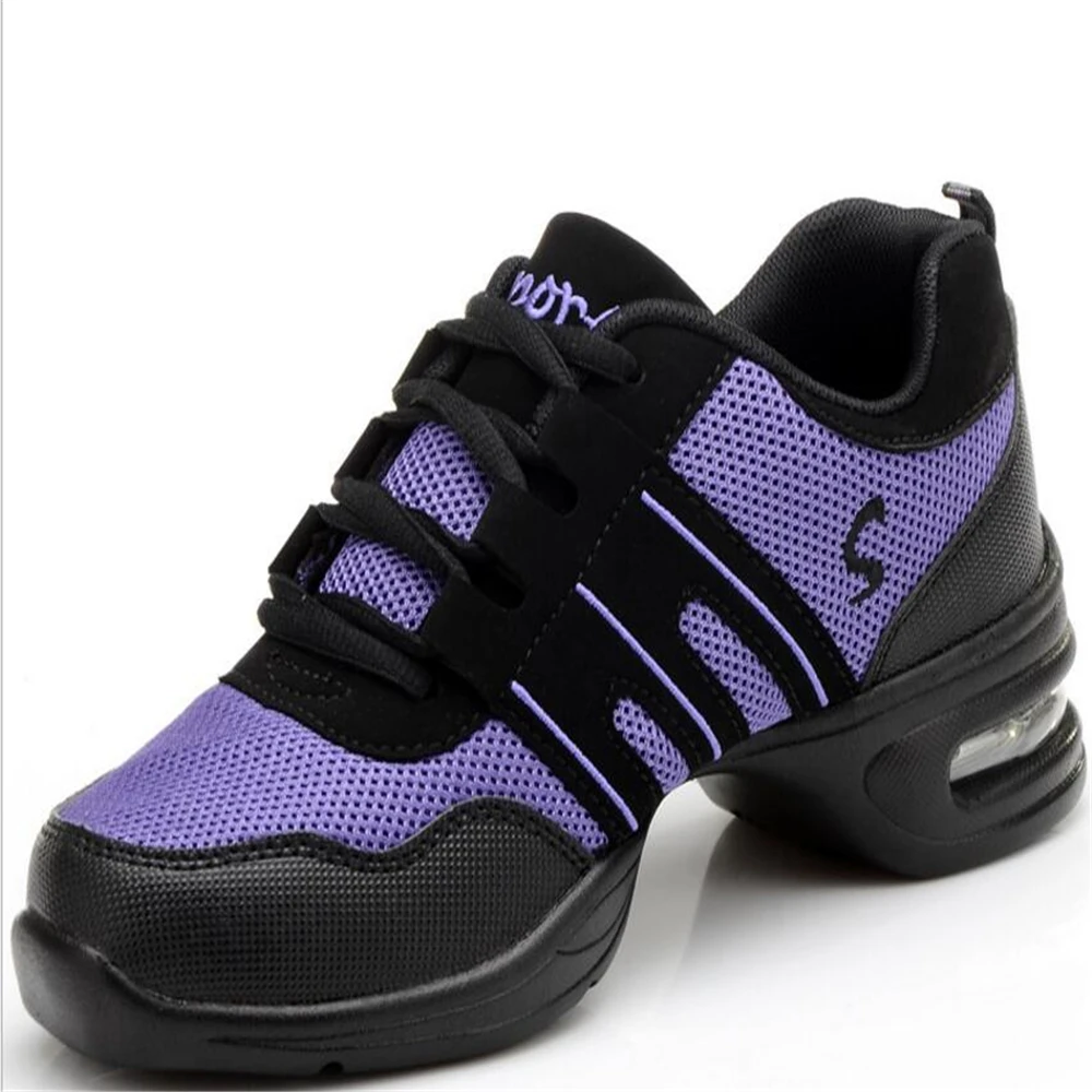 Танцевальная обувь с мягкой подошвой тканевая сетка дышащая для джазового