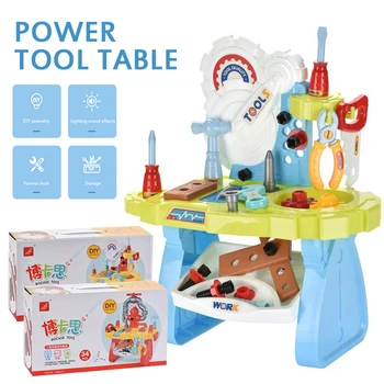 

2020 New Children's Power Tool Electrical Suit Kids Boy's Worktable Building Toy Play House Toy Simulation Electrician Set