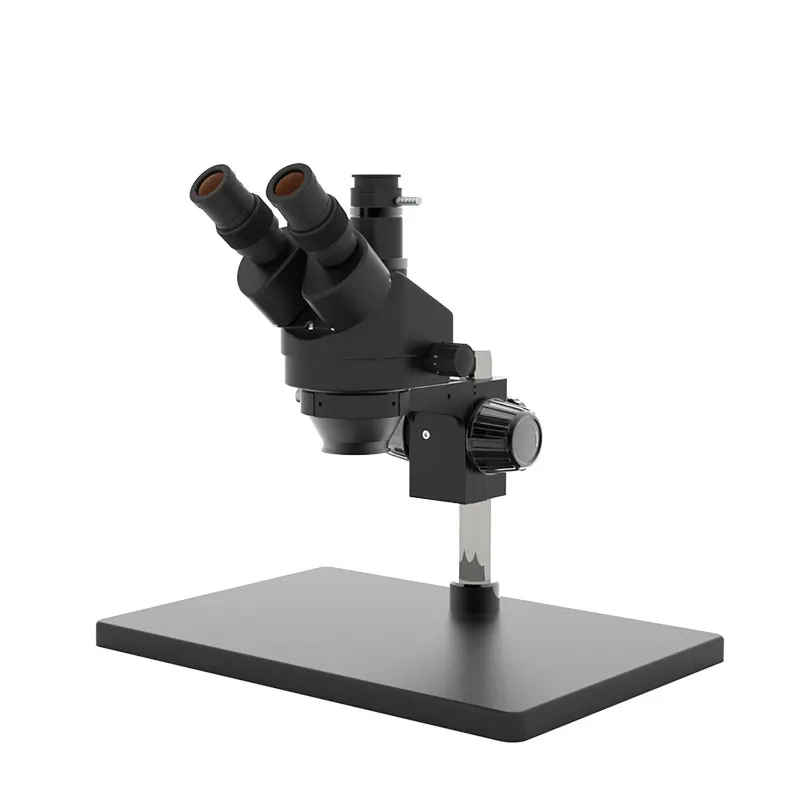 Big Base Phone Repair Stereo Trinocular Microscope With Led Lamp