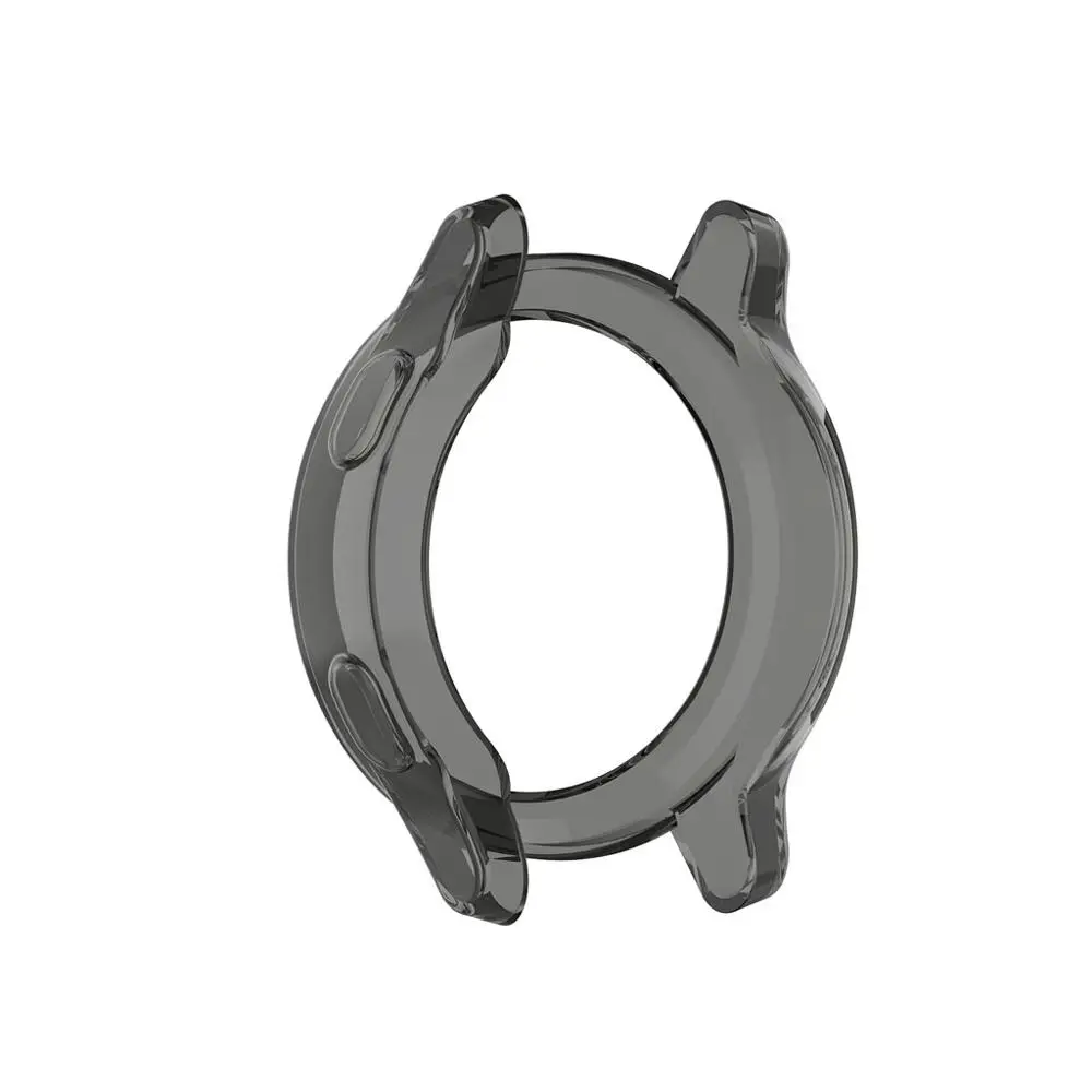 Black Ультратонкий прозрачный защитный чехол для часов garmin vivoactive 4/Active - Цвет: Black