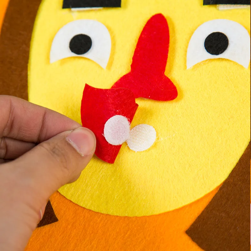 30*30 см DIY Нетканые тканевые игрушки, меняющие эмоцию, игрушки-головоломки, креативные детские развивающие Обучающие забавные игрушки