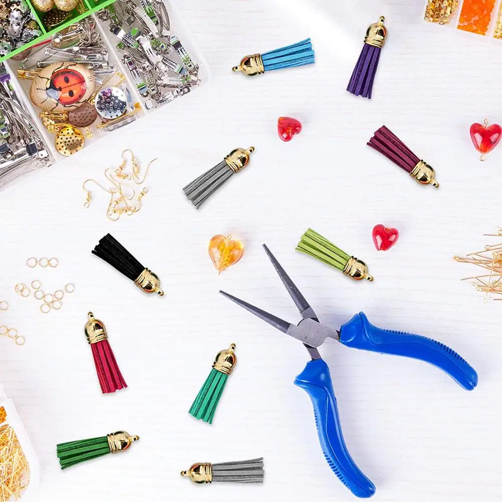 DIY Crafts Jewelry Material Finding 350Pcs/Set Alloy Key Chains Tassel Bulk Key Rings Keyrings
