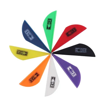 

40pcs 2'' Plastic Arrow Vanes Feather Plastic Accessories for Carbon Arrow Shaft Arrow DIY Shooting Hunting