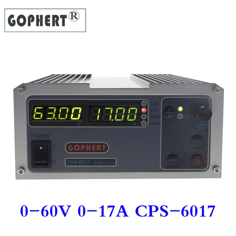 Steady Gophert CPS-6017 DC Switching Power Supply Single Output0-60V 0-17A 1000W adjustable | Обустройство дома