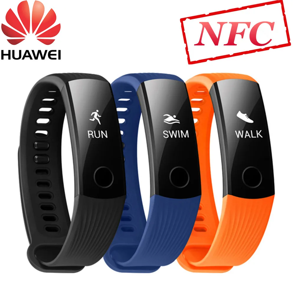 HUAWEI Honor Band5 NFC Edition смарт-браслет AMOLED экран Мониторинг сна 50 метров водонепроницаемый Honor band 5