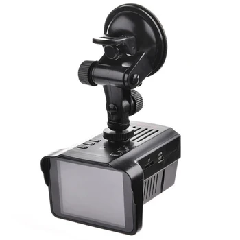 

2 in 1 Car Dvr Camera Detector Hd 1080P Built-In Gps Logger Alarm System Digital Video Recorder Electronic Dog English Voice