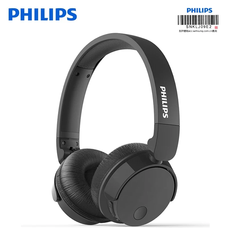 Оригинальные беспроводные ANC Наушники PHILIPS TABH305, Bluetooth 4,2, бас+ гарнитура с HD микрофоном, складная поддержка, официальная проверка