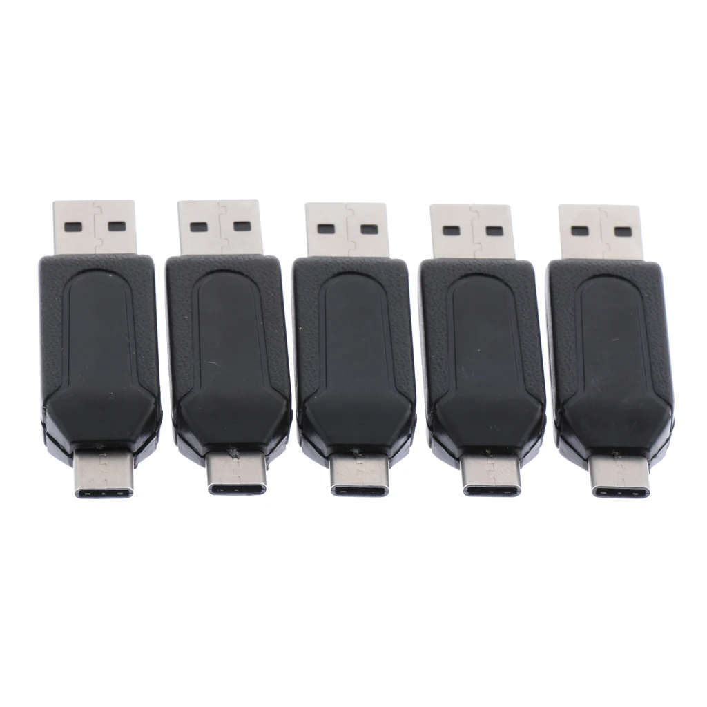 5 Пак usb type C OTG кард-ридер, 2 слота SD/TF порт кард-ридер для смартфонов type C, планшетов с OTG