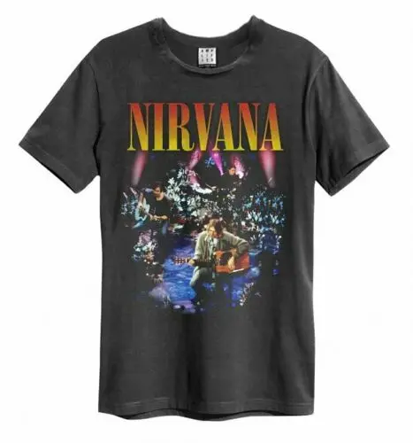 Официальный уголь Nirvana MTV Unplugged In New York футболка от Amplified | Мужская одежда