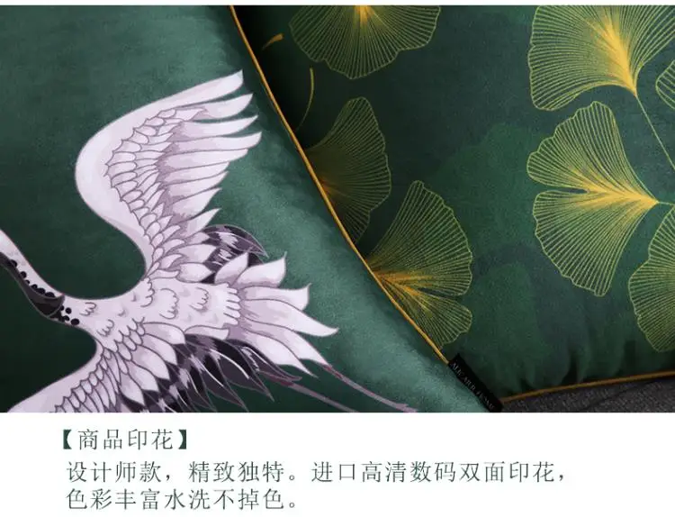 Home DecorativeModern printed leather buckle pillow sofa office cushion cover Cushion Cover Pillow Cover Pillow Case
