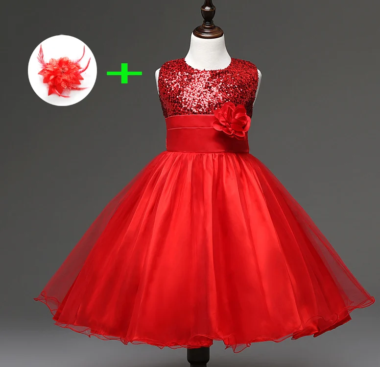 Vestidos de niña para boda color rojo Outlet