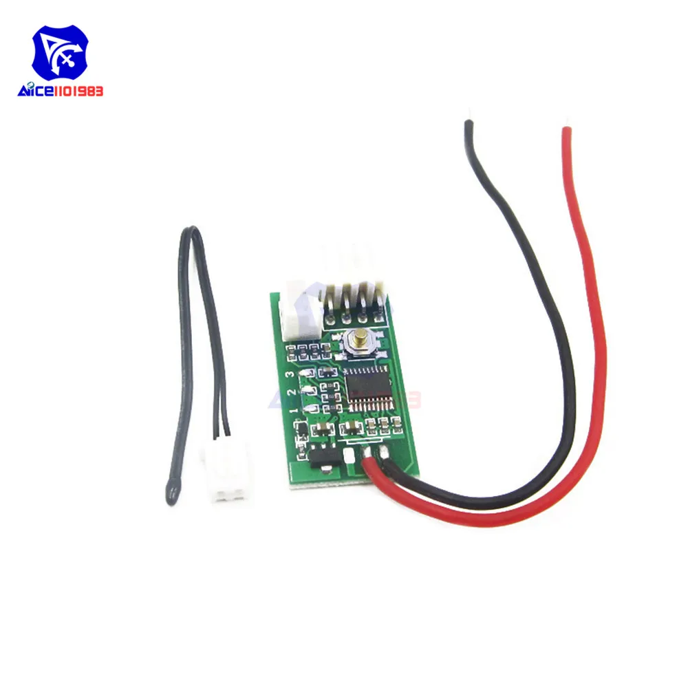 Diymore DC 12V PWM Температура детектор зонд регулятор температуры с 4-проводной Температура Скорость вентилятора контроллер регулятор для ПК Вентилятор STK IC