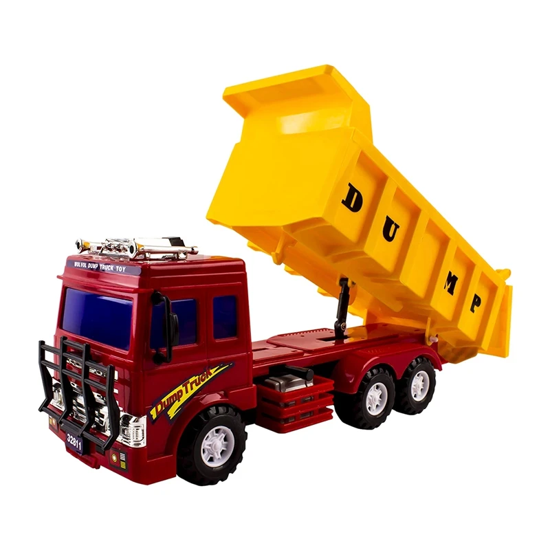 

FBIL-Big Frictional Power Dump Truck Toy for Kids ,Heavy Equipment Vehicle Toy ,perfect Gift Idea for Kids Boys & Girls