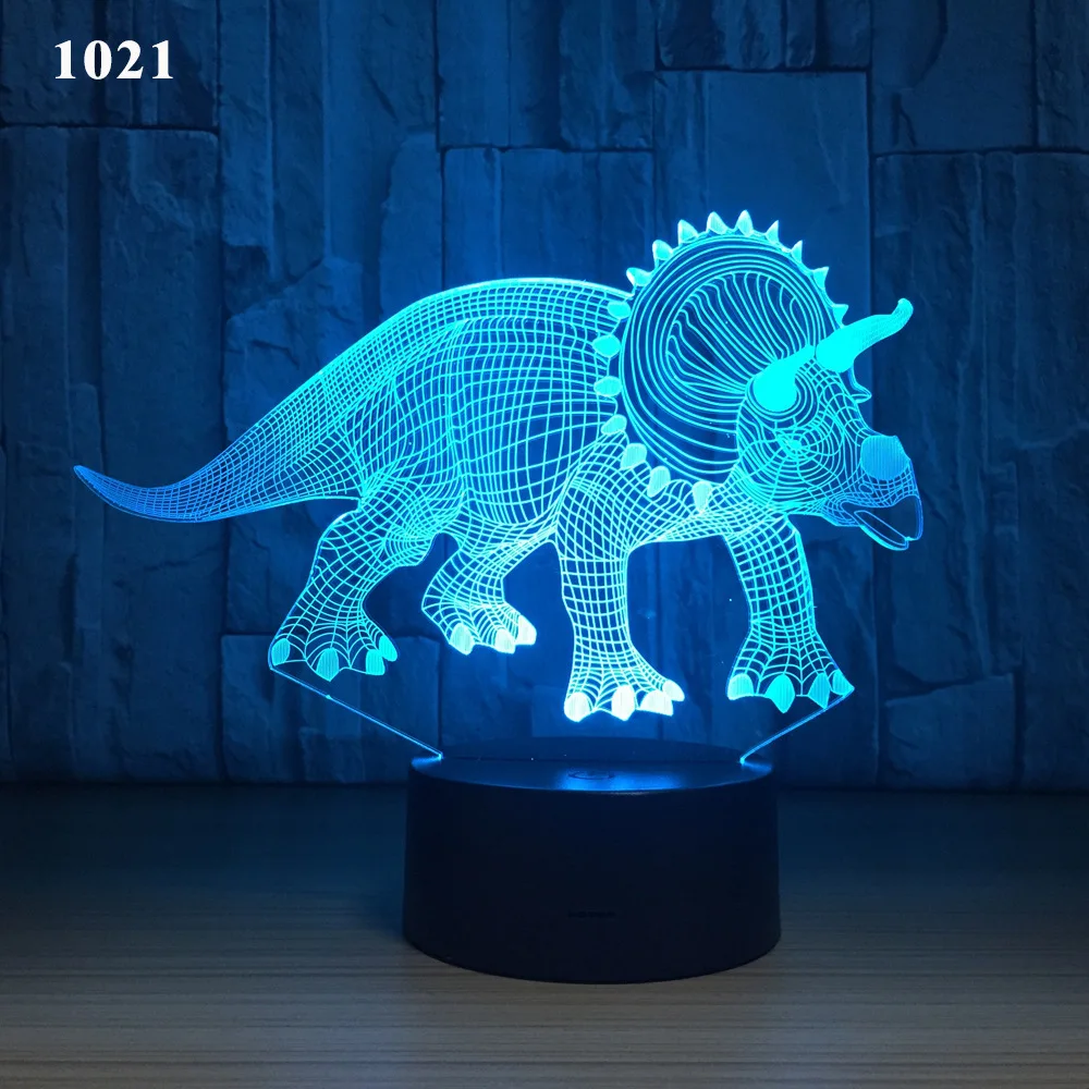 

Blast home 3d dinosaur creative led color-changing small night lamp USB powered bedside gift table lamp.