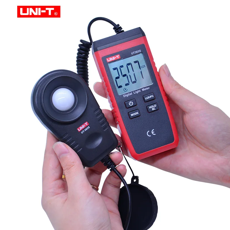 UNI-T UT333S UT363S UT383S сплит-Измеритель температуры и влажности, анемометр, измеритель скорости ветра, светильник, люксметр
