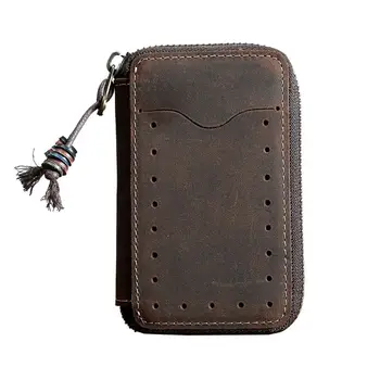 

Portable Men's PU Leather Card Holder Key Bag Case Coin Purse Pouch Zipper Wallet A69C