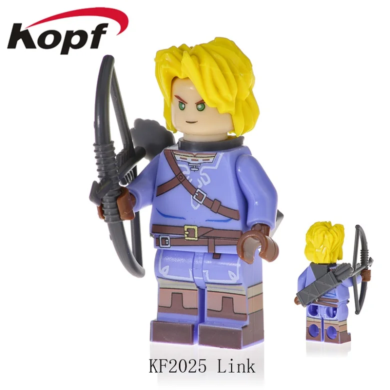 Одиночная коллекция игры принцесса Zelda Link строительные блоки кирпичи Фигурки игрушки для детей KF2025 KF2027 KF486