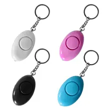 Mini alarme d'auto défense 120db, en forme d'œuf, pour fille et femme, alerte de protection, sécurité personnelle, cri fort, porte clés, alarme d'urgence