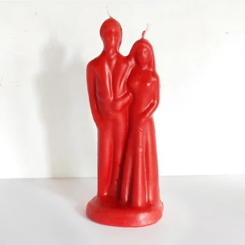 

2PCS/Lot Couple wedding candles Handmade humanoid Male and female lovers candles Magic ritual candle Love wish candle