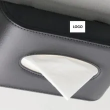 Автомобильный кожаный солнцезащитный козырек коробка для салфеток Держатель съемные наклейки коробка для салфеток Подходит для BMW TOYOTA LEXUS FORD Nissan Mitsubishi