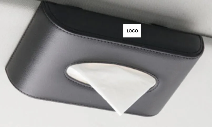

Car Leather Sun Visor Tissue Box Holder Removable Paper Napkin Box Fit For BMW TOYOTA LEXUS FORD NISSAN Mitsubishi