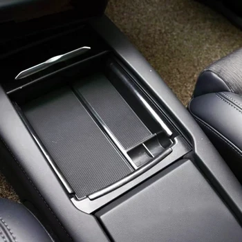 

For Tesla Model X 2016 2017 2018 2019 2020 Car Central Armrest Storage Box Black Console Armrest Tray Holder Case Container 1PCS