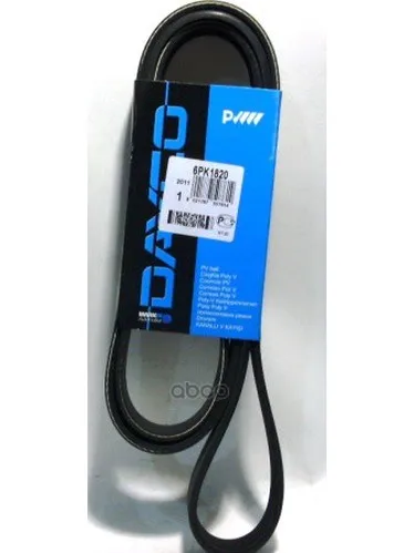 Ремень Поликлиновой Fiat / Ford / Toyota Dayco арт. 6PK1820
