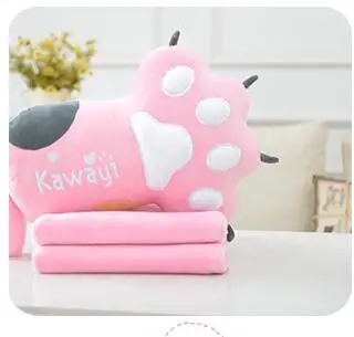 style 3 Мультяшная кошка коготь задняя подушка мягкое одеяло милый плюшевый животные Подушка Лето бросить диван коврик - Цвет: style 3