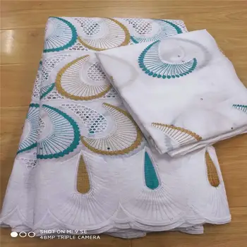 

Swiss voile lace in Switzerland high quality 5+2 Swiss lace fabric new Dubai beads lace 100% cotto African French fabric A3205