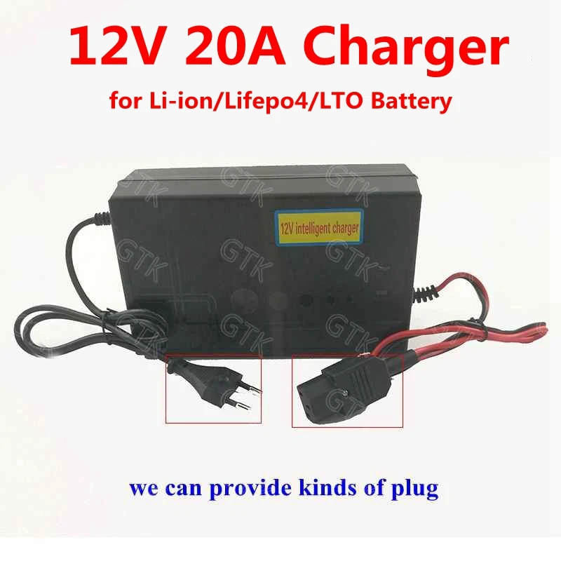 GTK 12V 20A литиевая батарея зарядное устройство для 3s 12,6 V литий-ионная 4S 14,6 v Lifepo4 5S LTO 14V зарядное устройство