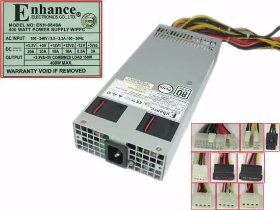 Emacro для повышения ENH-0840A ENH-0840A-G сервер-источник питания 400 Вт