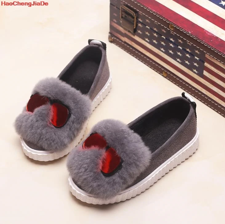 Autumn Winter Kids Shoes Baby Boys Girls Children's Casual Warm Sneakers Breathable Soft Running Sports Shoes Size 26-30