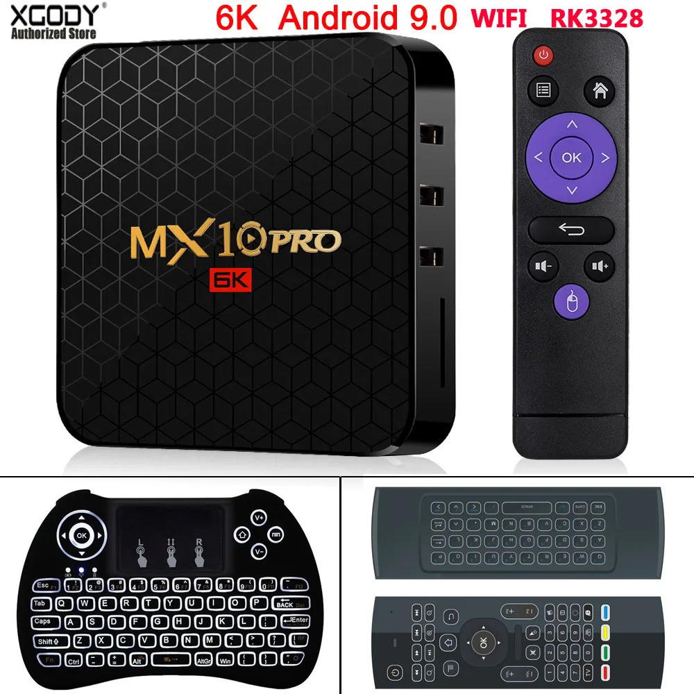ТВ приставка XGODY Android 9 0 Pro четырехъядерный Allwinner H6 4 Гб 32 ГБ 64 HD медиаплеер 2 4G Wi Fi