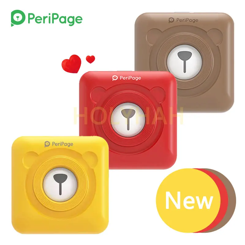 Мини-термопринтер Peripage A6 портативный Bluetooth красный желтый коричневый для IOS Android |