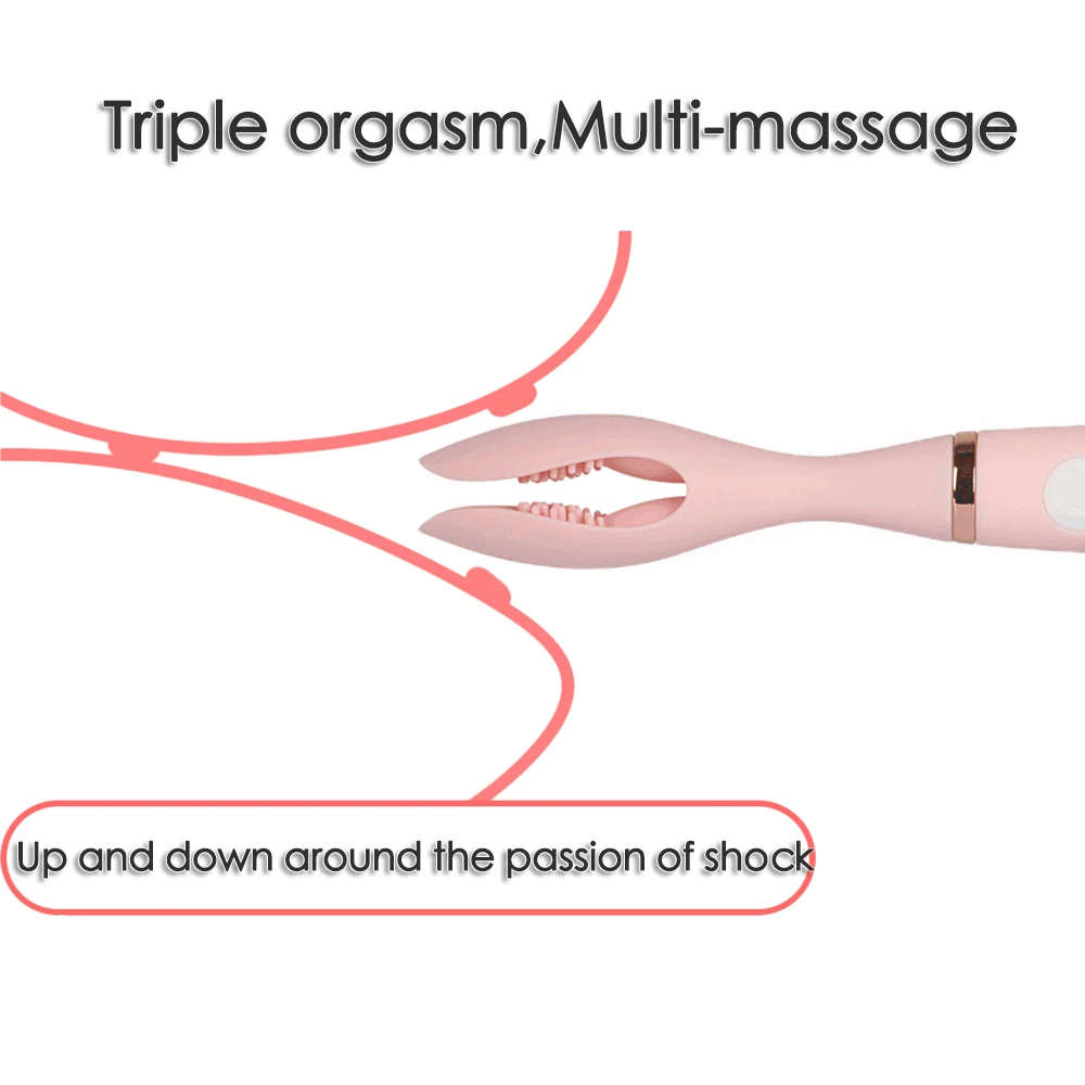Adult Female Toysilicone Clitoris Clip Vibrator G Point Clips Wave Clips Sexy Vibrator Adult Products Breast Massage Masturbatio