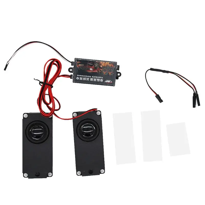 

RC Car Models Cool Throttle Linkage Groups Engine Sound Simulator with 2 Speakers RC Car Upgrade Parts